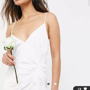 ✨NWT ✨Satin Cami Dress with Drape Detail